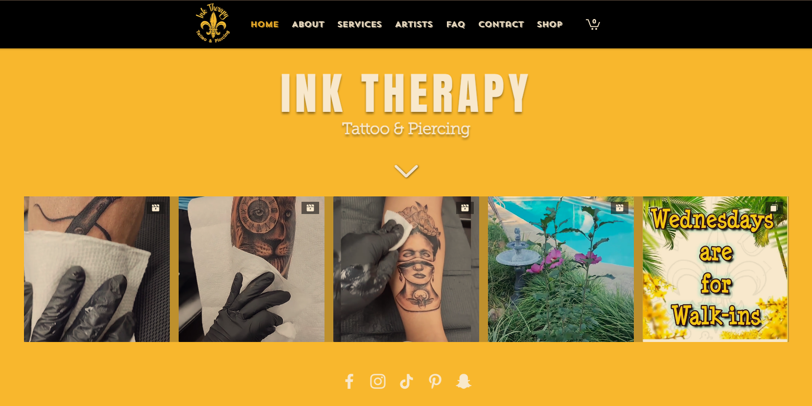 Ink Therapy splash page